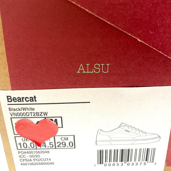 VANS Bearcat Low Top Black Sneakers Men’s Size SB Skateboarding VN000DT2BZW - Picture 10 of 11